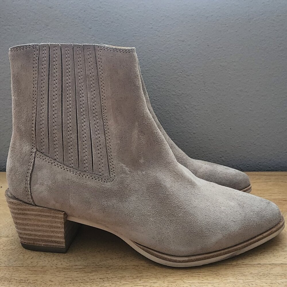 Rag & Bone Rover Ankle Boot Camel Leather Suede Womens US Sz 6 / EU 36